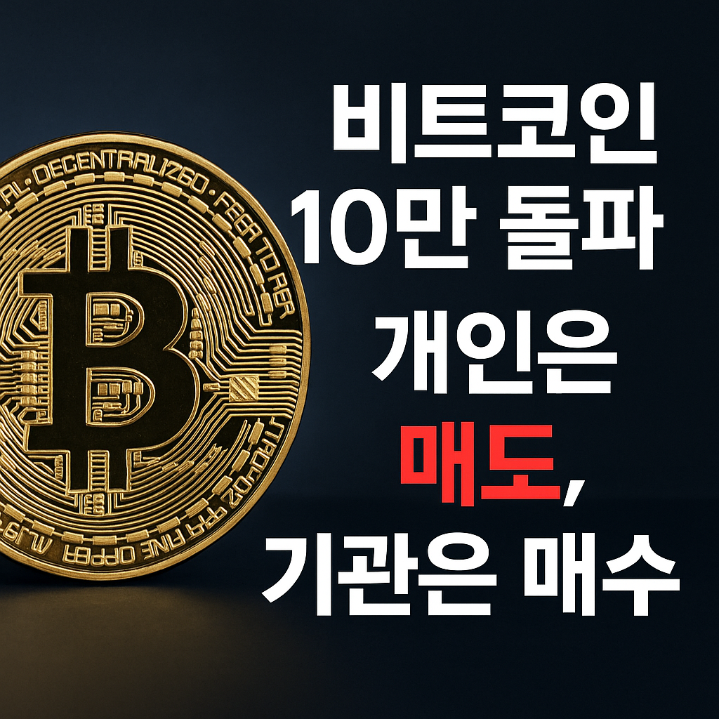비트코인 10만 달러 돌파…기관 ‘매수 강화’, 개인은 ‘차익 실현’ 1 ChatGPT Image 2025년 5월 12일 오전 11 19 06