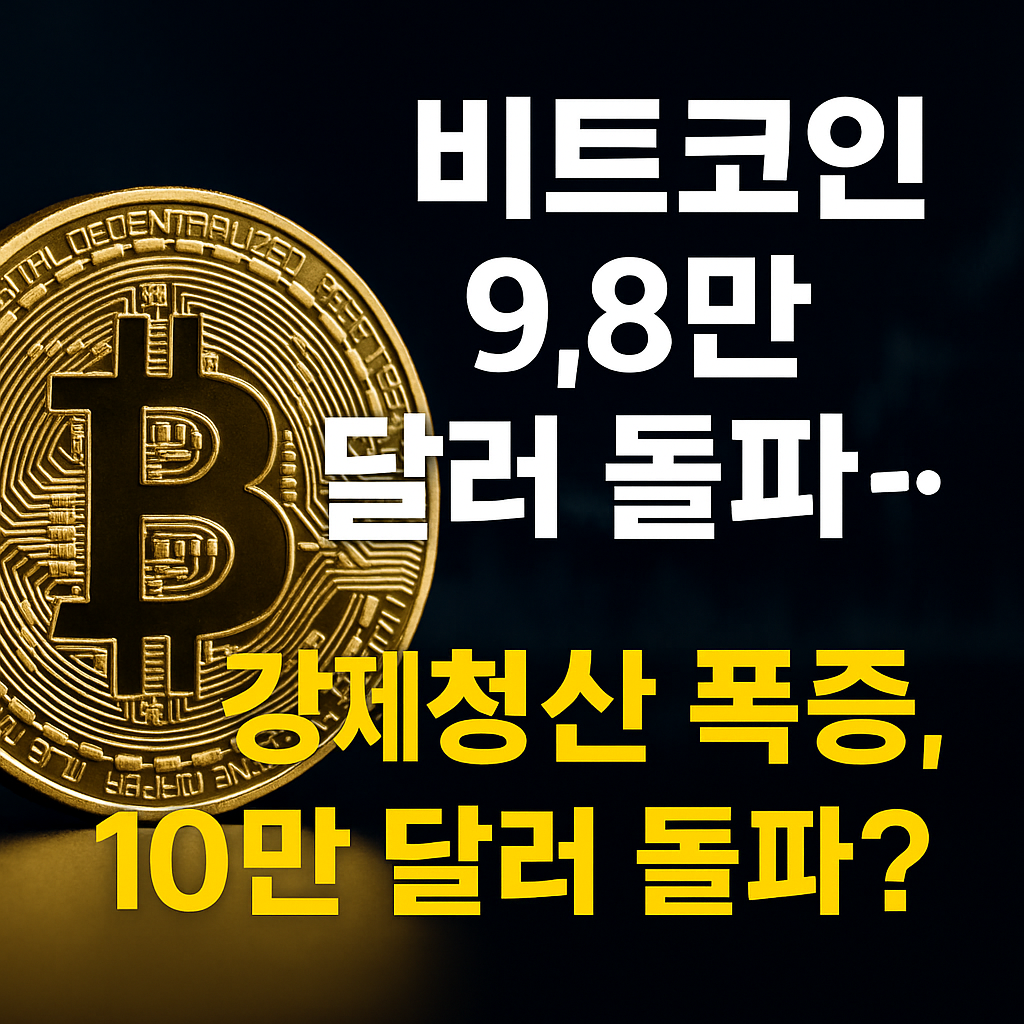 비트코인 9.8만 달러 돌파…강제 청산 폭증, 10만 달러 돌파할까? 1 ChatGPT Image 2025년 5월 8일 오후 02 00 59