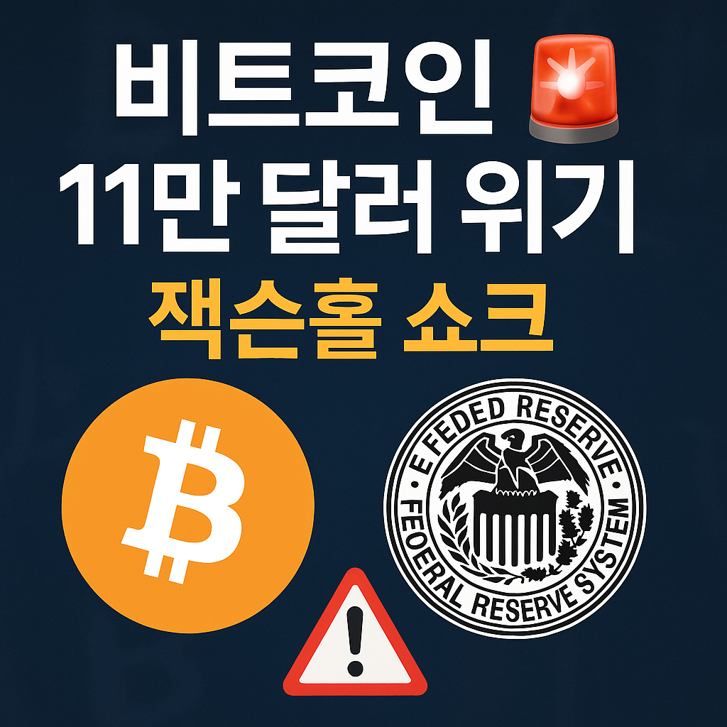 비트코인(BTC) 11만 달러 위기 잭슨홀 쇼크! 1 ChatGPT Image 2025년 8월 22일 오전 10 50 37