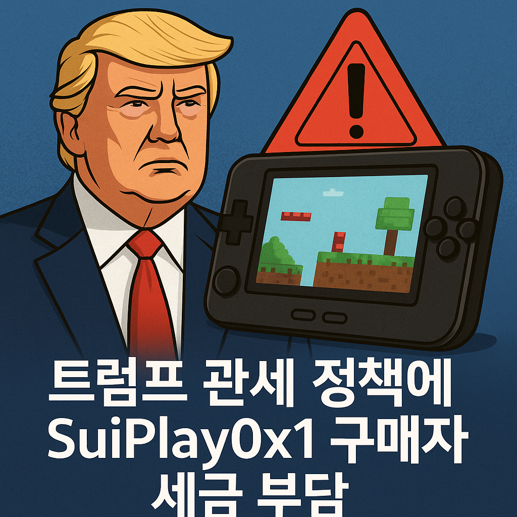 트럼프의 관세 정책, SUI 게임기와 암호화폐 시장에 불똥? 1 ChatGPT Image 2025년 8월 25일 오전 10 43 10