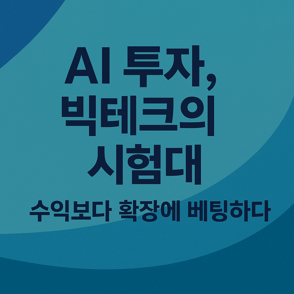 AI 투자, 빅테크의 새로운 시험대… 수익성보다 ‘확장성’이 화두 1 ChatGPT Image 2025년 11월 3일 오전 11 46 43